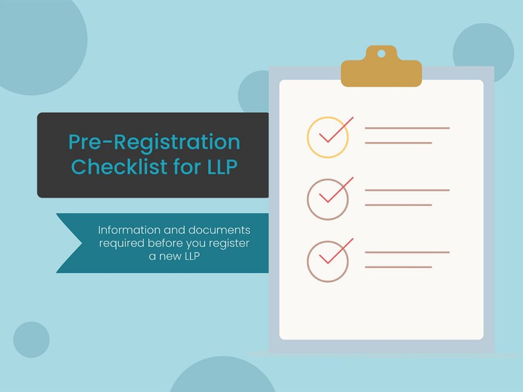 Pre registration checklist for LLP